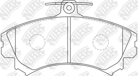 Колодки гальм. CARISMA DA#A / SP. STAR FR 99- NiBK PN3090