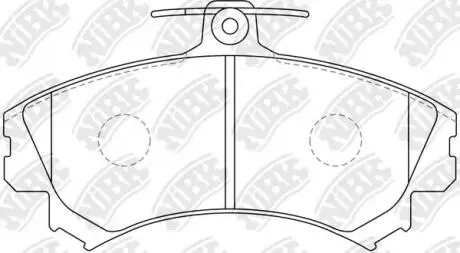 Колодки гальм. CARISMA DA#A / SP. STAR FR 99- NiBK PN3090