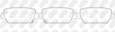 Колодки гальм. ECLIPSE CROSS GK#W RR 17- NiBK PN3814