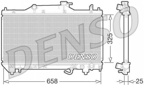 Радиатор охлаждения DENSO DRM50067 (фото 1)
