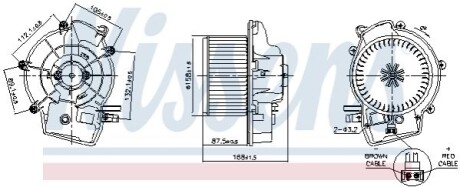 Вентилятор салону NISSENS 87606