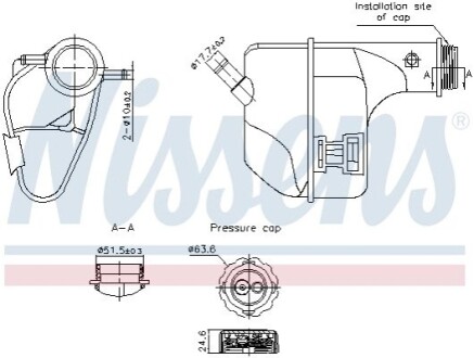 Розширювальний бачок NISSENS 996355