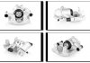 Супорт задній лівий Ford C-Max Ii, Focus Iii, Grand C-Max, Kuga Ii, Tourneo Connect, Transit Connect Mazda 3 10.03- GH-Parts GH-452553V (фото 1)