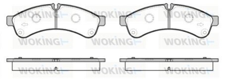 Колодки гальмівний диск. задн. (Remsa) Iveco Daily 06> 11> 14> (P12393.00) WOKING P1239300