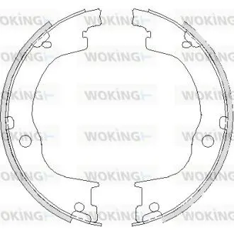 Колодкистояночного тормоза (Remsa) Chevrolet Captiva Antara WOKING Z474900