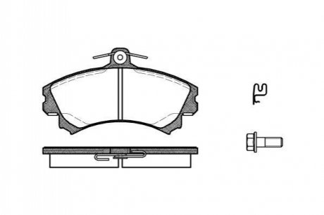 Колодки тормозные диск. перед. (Remsa) Mitsubishi Colt 04> (P4903.21) WOKI WOKING P490321 (фото 1)