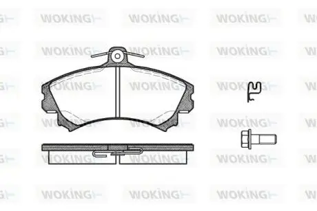 Колодки тормозные диск. перед. (Remsa) Mitsubishi Colt 04> (P4903.21) WOKI WOKING P490321