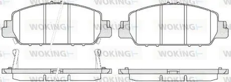Колодки тормозные диск. перед. (Remsa) Honda HR-V 15> / Accord 3,5i 12> (P WOKING P1448302