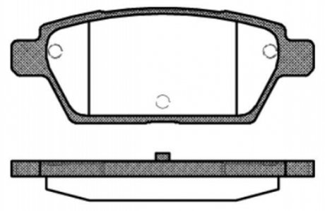 Колодки тормозные диск. задн. (Remsa) Mazda 6 I (P10953.10) WOKING P1095310 (фото 1)