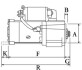 Стартер VW Caddy 2.0 TDI 10-/T5 2.0 BiTDI 09-15 (12V/1.8kw) (z=13) = 115402 CARGO F032115402 (фото 1)