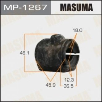 Втулка стійки стабілізатора переднього FORD FIESTA, FUSION 02- MAZDA CX-5 M MASUMA MP1267