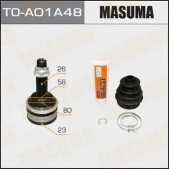 ШРУС 23x58x26 x48 TOYOTA COROLLA (02-12), TOYOTA AVENSIS (03-08) MASU MASUMA TOA01A48