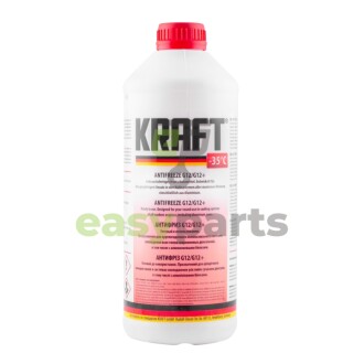 1,5л Антифриз G12 Red G12/G12+ -35 (червоний) KRAFT KF109