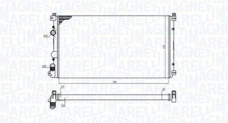 Радиатор охлаждения MAGNETI MARELLI BM1988