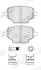 Тормозные колодки задние Citroen Berlingo / Peugeot Partner, Rifter / Toyota Proace / Opel Combo Jurid 574120J (фото 2)