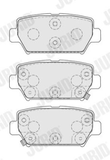 Гальмівні колодки задні Mitsubishi Eclipse Cross (2017->) Jurid 574148J