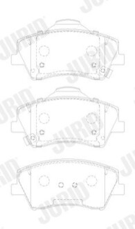 Тормозные колодки передние Hyundai Ioniq (2016->) Jurid 573911J