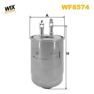 Фільтр паливний RENAULT MEGANE III, SCENIC III 1.5 DCI 09-12 (WIX-FILTERS) WIX FILTERS WF8574