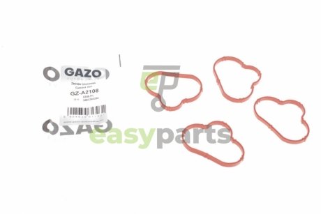 Прокладка колектора впускного Citroen Jumpy/Peugeot Expert 2.0i 00-06 (к-кт 4 шт.) GAZO GZ-A2108 (фото 1)
