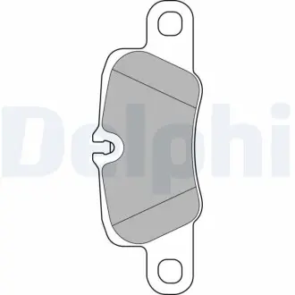 PORSHE колодки гальм. передн. 911 12-, Panamera 09- Delphi LP2237