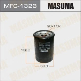 Фільтр масляний HONDA CIVIC IX MASUMA MFC1323 (фото 1)