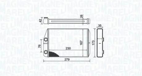 CITROEN радіатор опалення Jumper,Fiat Ducato,Peugeot Boxer 06- MAGNETI MARELLI BR443