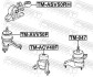 Подушка двигателя правая FEBEST TMASV50RH (фото 2)