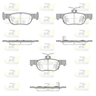Тормозные колодки дисковые ROADHOUSE 21869.02