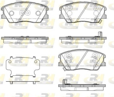 Гальмівні колодки дискові ROADHOUSE 21884.02