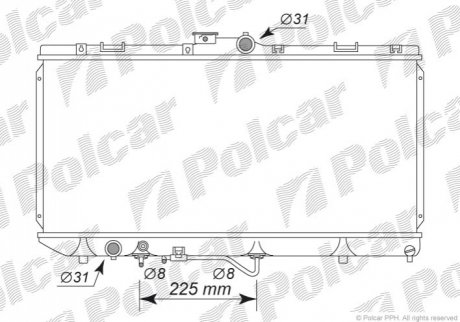 Радиатор охлаждения Polcar 814008-2