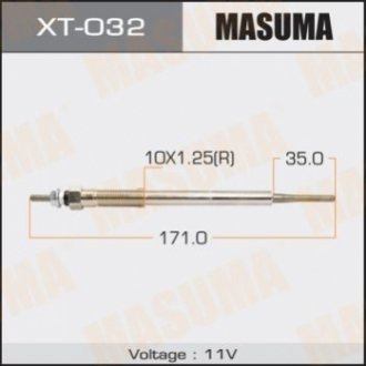 Свічка розжарення PT-157.11V /1KZ-FTVTOYOTA YARIS MASUMA XT032