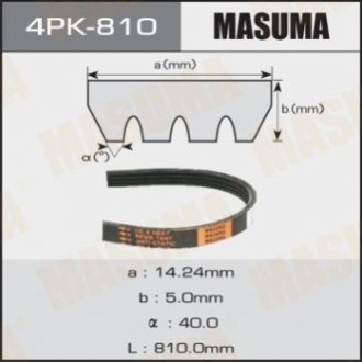 Ремінь поліклиновий 4PK- 810 MASUMA 4PK810