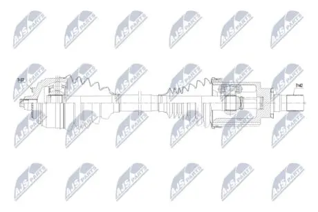 ПОЛУОСЬ NTY NPW-ME-170
