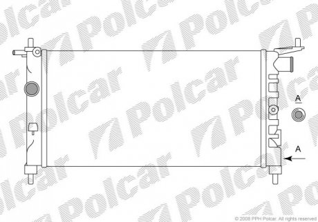 Радіатор охолодження Polcar 555508A1