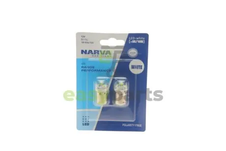 Автолампа R5W/R10W 12V 1.8W BA15s LED (6000K) (к-кт2шт) NARVA 181654100