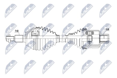 ПОЛУОСЬ NTY NPW-CH-153