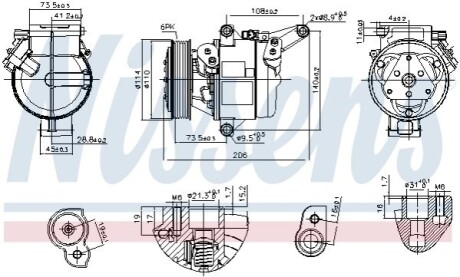 Компресор кондиціонера First Fit NISSENS 890948