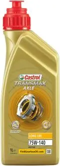 Масло трансмиссии. TRANSMAX AXLE LONG LIFE 75W-140 (Канистра 1л) CASTROL 15DB84 (фото 1)