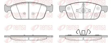 FORD гальмів.колодки передн.Focus III ST 12-,Kuga II 13-,Transit Connect 15- REMSA 1510.50