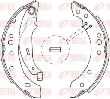 RENAULT гальм колодки задн. CLIO II 1.5 dCi 04-05, TWINGO II 1.2 07-14 REMSA 4149.02