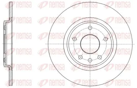 DODGE гальмівний диск задній JOURNEY 2.4 08-, FIAT FREEMONT 11- REMSA 61559.00