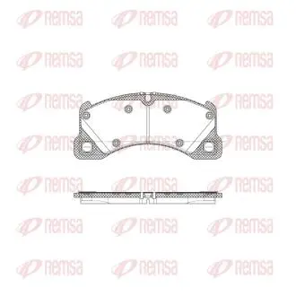 VW гальмівні колодки передн.Touareg 10-,Porsche Cayenne 07- REMSA 1345.45