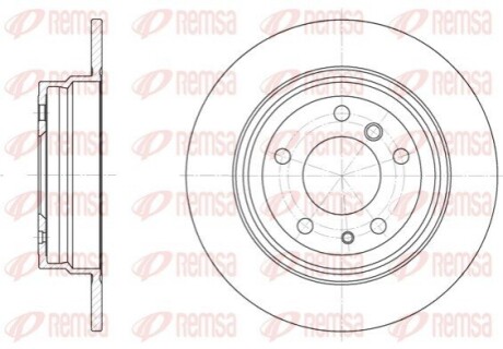 BMW диск гальмівний задній 5 серія E34 88- REMSA 6342.00