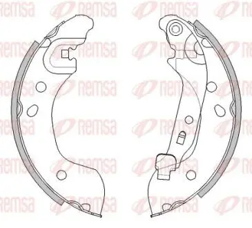 NISSAN Щеки тормозные MICRA K12 03- REMSA 4536.00