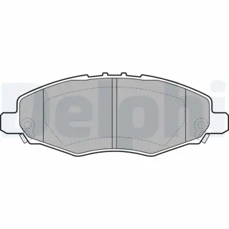 Тормозные колодки, дисковые. Delphi LP2059