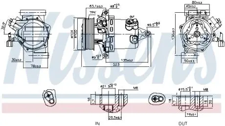 Компрессор кондиционера First Fit NISSENS 890053