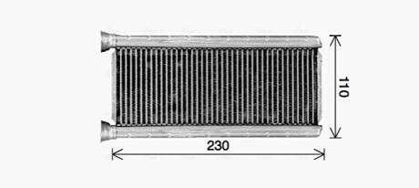 AVA MITSUBISHI Радіатор опалення ATTRAGE VI 1.2 13-, SPACE STAR VI 1.0, 1.2 12- AVA COOLING MT6289