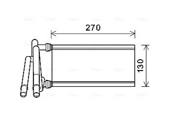 AVA LEXUS Радіатор опалення GS 05-, IS C 09-, IS II 05- AVA COOLING TO6706