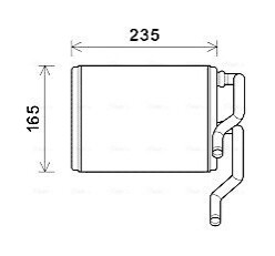 AVA SUBARU Радіатор опалення IMPREZA 1.6, 2.0, 2.5 00- AVA COOLING SUA6111