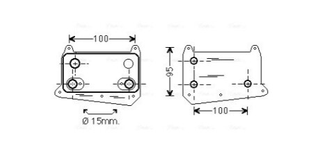 AVA DB масляний радіатор W210/163 2.7/3.2CDI 99- AVA COOLING MS3552